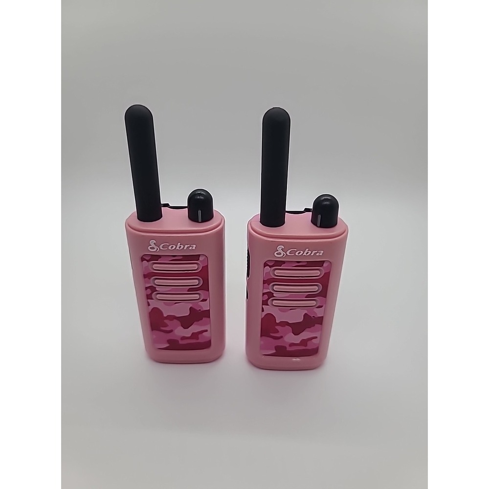 Cobra HE150 B Kid-Friendly 16-Mile Range Pink Camo Walkie Talkies 2-Pack Radios